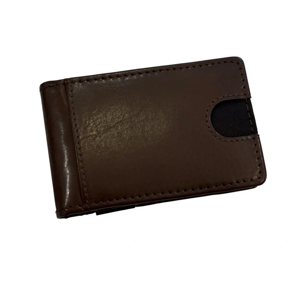 Goodfellow & Co. Mens Trifold Faux Leather Wallet Brown NWOT